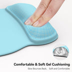 TECKNET Gel Mouse Pad with Wrist Rest, Ergonomic Office Mousepad with Wrist - Image 3