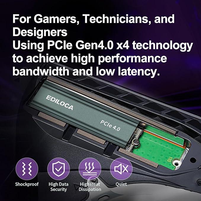 2TB M2 NVME SSD with Heatsink - Image 6