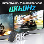 KVM Switch 2 Monitors 2 Computers 8K@60Hz/4K@144Hz, HDMI Displayport KVM - Image 5