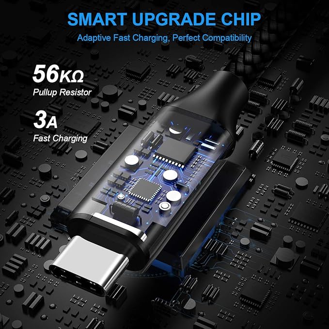 etguuds 6ft USB A to USB C Cable 3A Fast Charging, - Image 2
