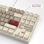 MageGee 75% Mechanical Gaming Keyboard, LED White Backlit, 87 Keys Compact TKL - Image 7