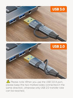 CableCreation USB C Hard Drive Cable 3FT, 5Gbps USB A/C to Micro B, USB 3.0 - Image 8