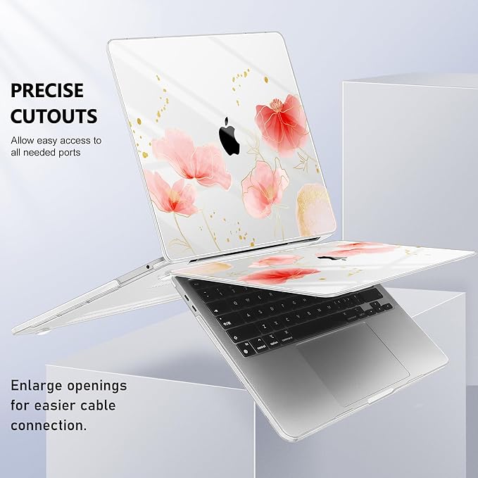Case for MacBook Pro 13 inch with/Without Touch Bar, Hard Shell + Keyboard - Image 8