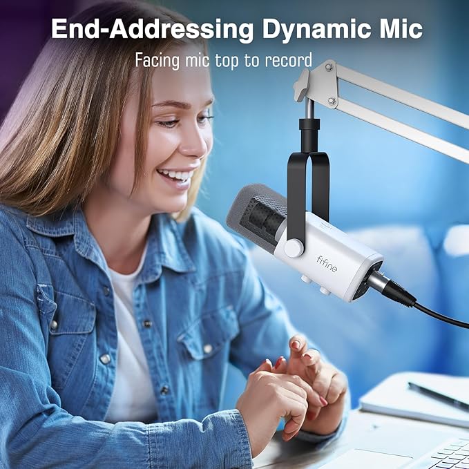 FIFINE Gaming XLR/USB Microphone Kit, Streaming Dynamic Mic Set - Image 9