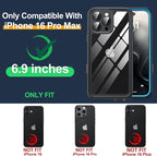 for iPhone 16 Pro Max Case Waterproof, Built-in Privacy Screen & HD Screen - Image 8