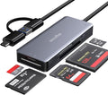 USB C USB3.0 SD Card Reader, 5in1 Multi Card Reader by ZIYUETEK