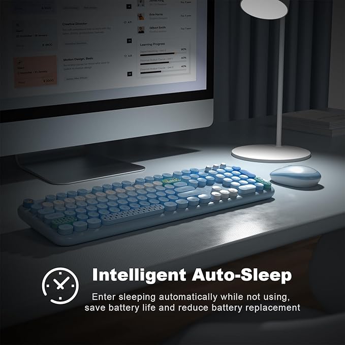 KNOWSQT Wireless Keyboard and Mouse Combo - Image 4