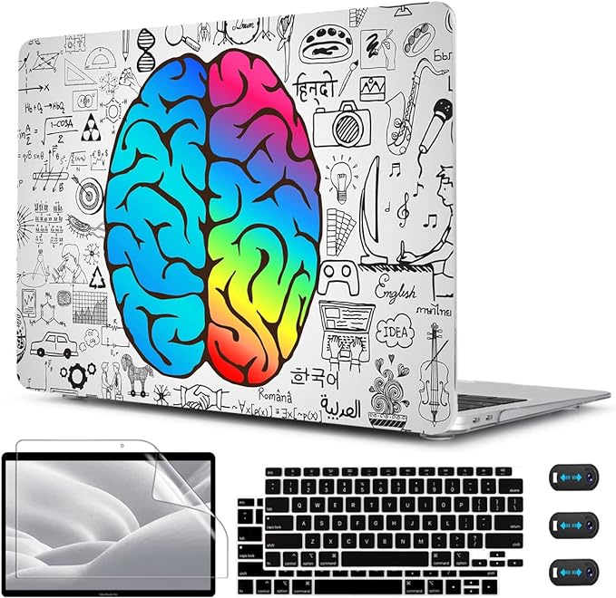 CISSOOK Compatible with MacBook Air 13 inch Case 2021 2020 2019 2018 Release by CISSOOK