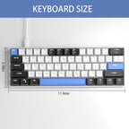 60% Mechanical Gaming Keyboard, Mixed Color Keycaps Gaming Keyboard - Image 8