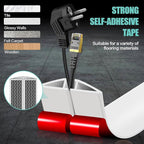 Floor Cord Cover Cavity 0.8"x0.37" Self Adhesive Cord Hider, 10FT Low Profile - Image 4