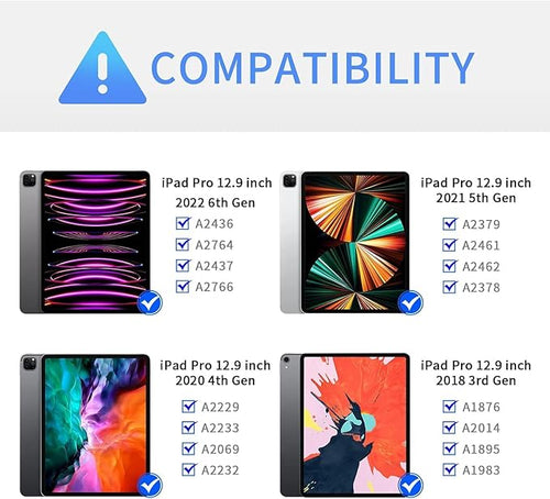 360° Rotatable Keyboard Case for iPad Air 13 inch/Pro 12.9 - Image 2
