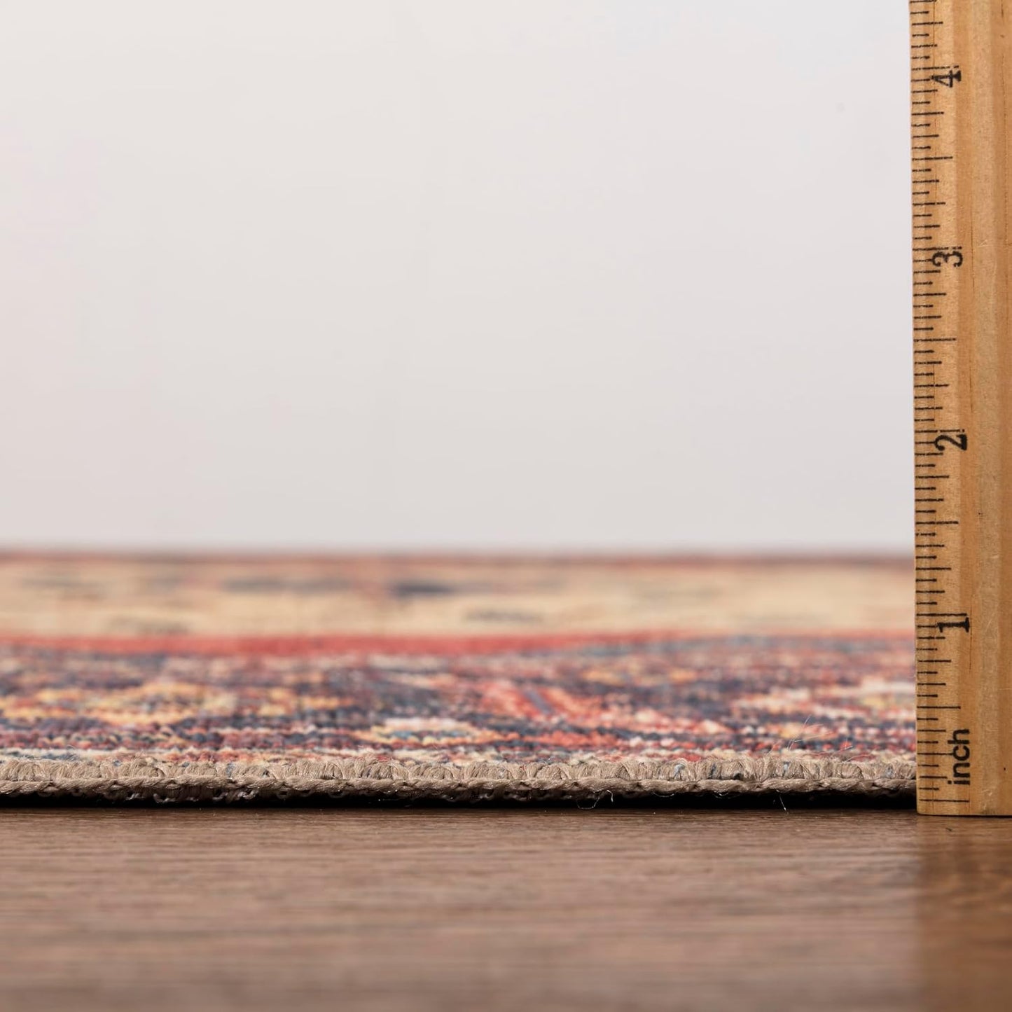Keen Home Design 10x14 Rug - Machine Washable Area Rug with Non-Slip Backing, Ideal for Living Room, Dining Room, Bedroom - Vintage, Easy Clean, Durable, Low Pile Rug - (9'7" x 14')