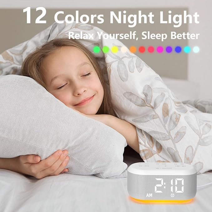 Brown Noise Machine Small Digital Alarm Clock Sound Machine - Image 5