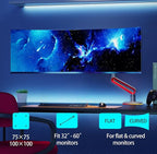 RGB Gaming Monitor-arm for Flat/Ultrawide/Curved Monitors 32 to 60 inch - Image 2
