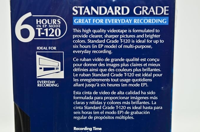 Maxell 10pk VHS Cassette Standard Grade T-120, 6 Hour - Image 4