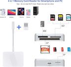 SD Card Reader, 4 in 1 USB C to CF/SD/TF/MS Card Reader - Image 2
