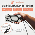 Pulpo Safety Cell Phone Lanyard Black Fits Smartphones 6.1" to 6.8” - Image 5