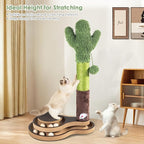Cat Toys Cactus Cat Scratching Post, Natural Sisal Scratcher - Image 5