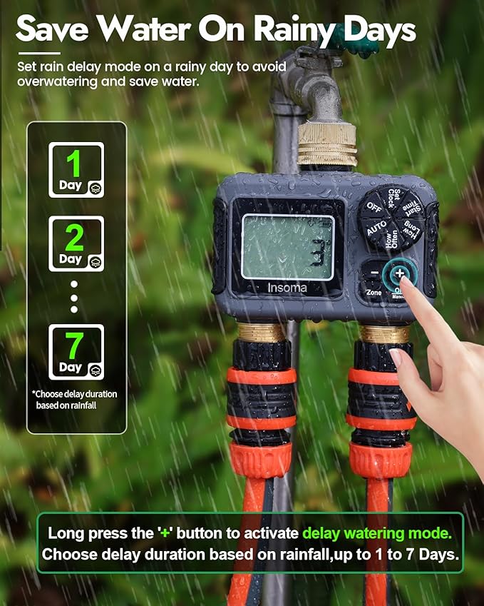 Insoma 2 Outlets Sprinkler Timer - Image 6