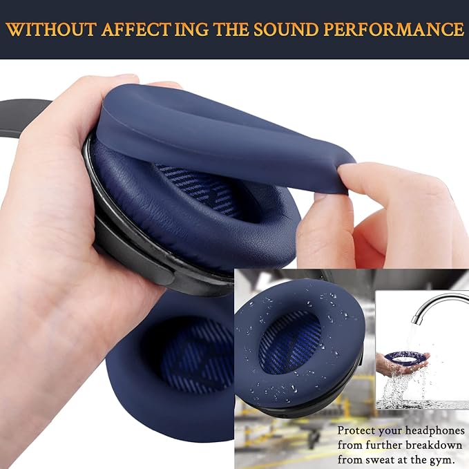 SOULWIT Ear Pads Cushions + Headband + Silicone Earpads Cover Protector - Image 5