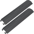 Double 40" inch Rubber Drop Over Cable Cover, 2 Pack Prevent Tripping Floor by OranLite