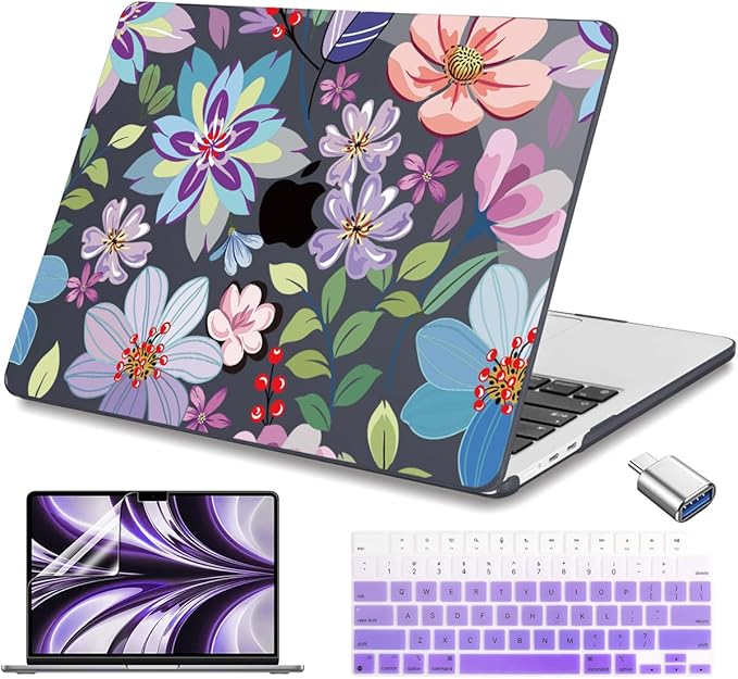Teryeefi for MacBook Air 13.6 inch Case M4 M3 M2 2024-2022 Release Model A3240 by Teryeefi