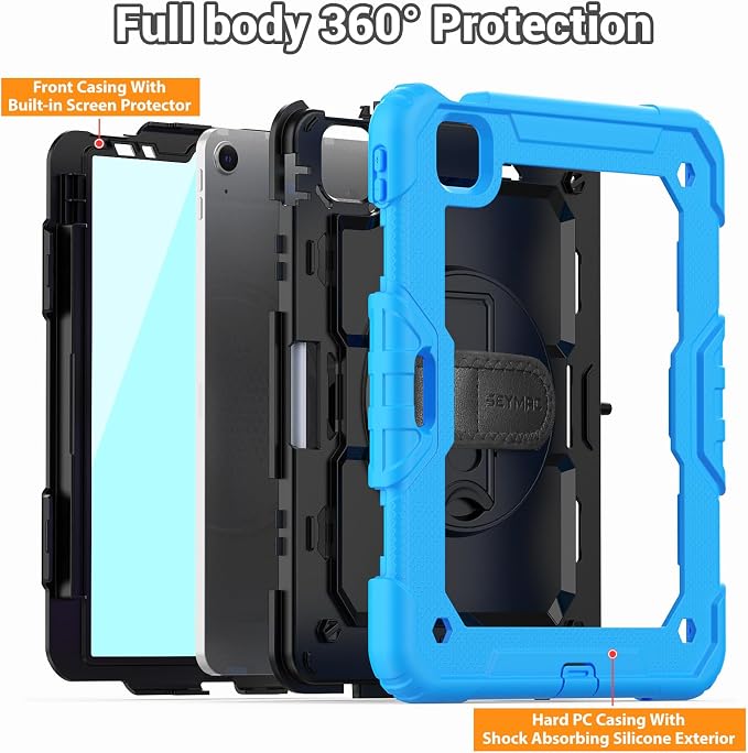 SEYMAC for iPad Air 5th/ 4th Generation Case 10.9", Full-Body Shockproof - Image 5