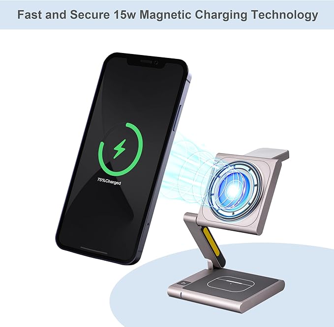Fast Wireless Charging Station, Foldable - Image 3