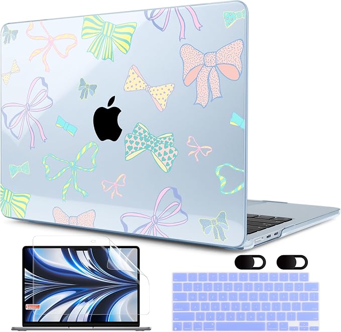 MEEgoodo Case for M4/M3/M2 MacBook Air 13.6 inch Case 2025 2024 2022, Fit Model by MEEgoodo