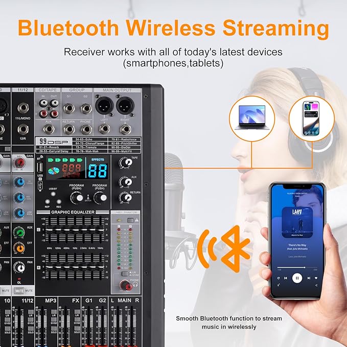 EX12 12-Channel Bluetooth Mixer - Image 7
