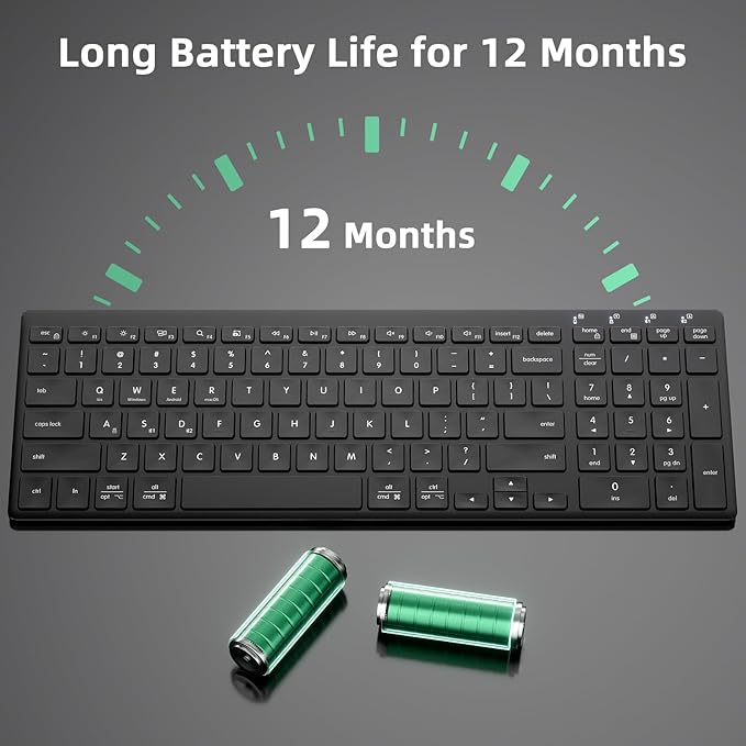 INFINMIND Wireless Ultra Slim Bluetooth Keyboard - Image 6