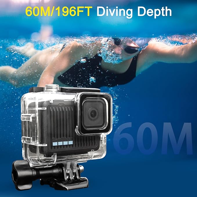 FitStill 196FT/60M Underwater Waterproof Diving Housing Compatible - Image 3