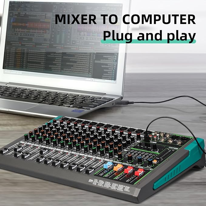 Depusheng PA12 Professional Audio Mixer Sound Board Console Desk System - Image 5
