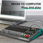 Depusheng PA12 Professional Audio Mixer Sound Board Console Desk System - Image 5