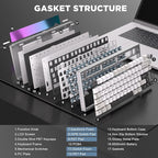 YUNZII AL80 Wireless Mechanical Keyboard, Full Aluminum CNC, Smart LCD Display - Image 5