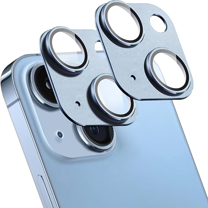 2 Pack Camera Lens Protector for iPhone 15 / iPhone 15 Plus, AR Tempered Glass by SHANG+PIN+JIA