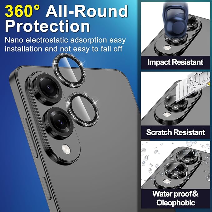 for Samsung Galaxy S25 Edge Camera Lens Protector, Individual Metal Ring - Image 3