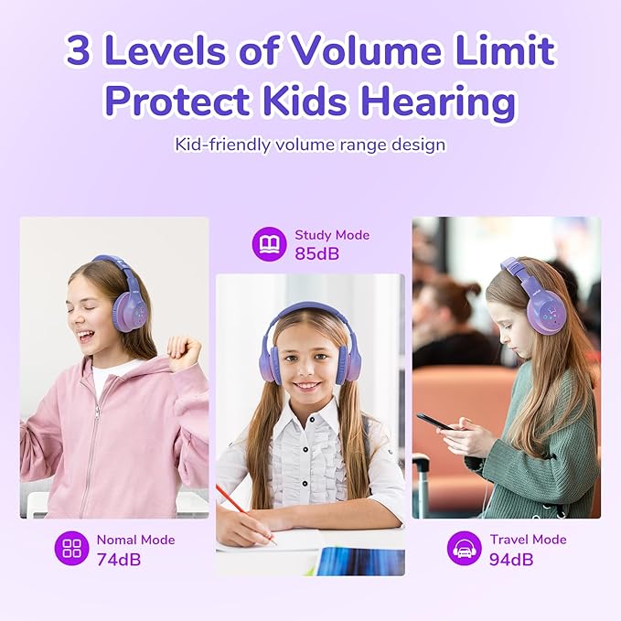 EarFun K4 Kids Bluetooth Headphones, Wireless Headphones - Image 2