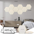 Mollywell Hexagon Acoustic Panels, High Density, Soundproofing, Decorative - Image 2