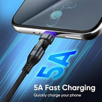 240W Magnetic Charging Cable ，180°Rotating USBC to USB C Magnetic Data Cable - Image 8