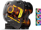 MegaPC Upgraded Open-Frame Mid-Tower Micro-ATX/Mini-ITX Gaming PC Case by MegaPC