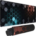 Hexagon Honeycomb Large Mouse Pad, Gaming Keyboard Desk Pad, Extended Mouse Mat by BAHDSISFA