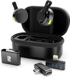 Wireless Mini Microphone for Camera/iPhone/Android/iPad/Laptop, Lav Mic by Rythflo