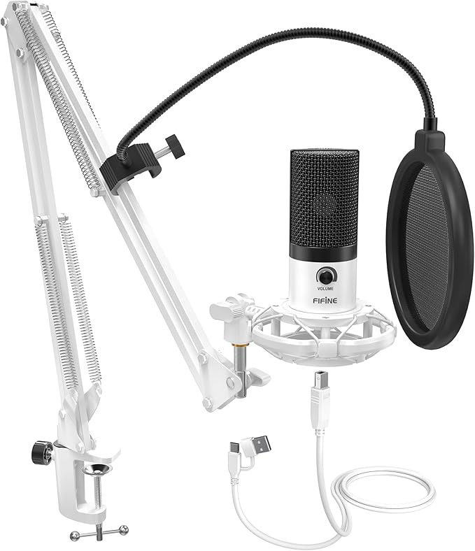 FIFINE USB Recording Microphone Kit, Studio Condenser Microphone by FIFINE