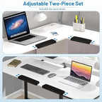 L-Shaped Desk Edge Cushion, 2-Piece Keyboard Wrist Rest, Computer Ergonomic - Image 6