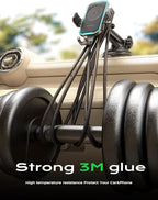 Wireless Car Charger, 15W Fast Charging Auto Clamping Car Phone Holder Mount - Image 5