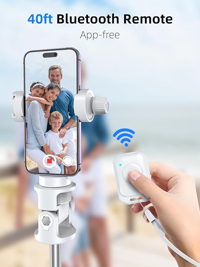 Kaiess 62" Phone Tripod & Selfie Stick, Extendable Photography Light Stand - Image 6