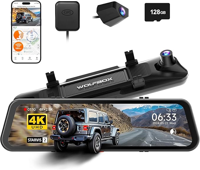WOLFBOX G900 PRO Mirror Dash Cam by WOLFBOX