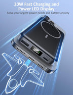 Magnetic Portable Charger, 10000mAh Power Bank, 5 in 1 Portable Charger - Image 4