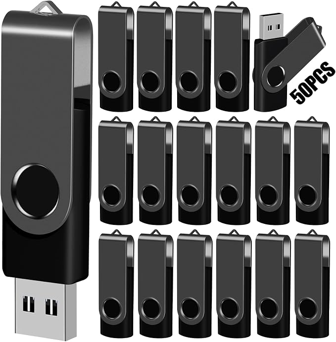 EASTBULL 8GB USB Flash Drive Bulk Thumb Drives 50 Pack by EASTBULL